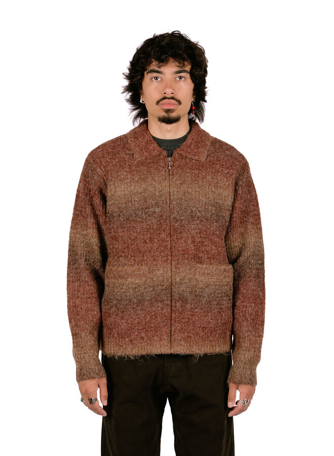 Anton Gradient Cardigan Brown Multi