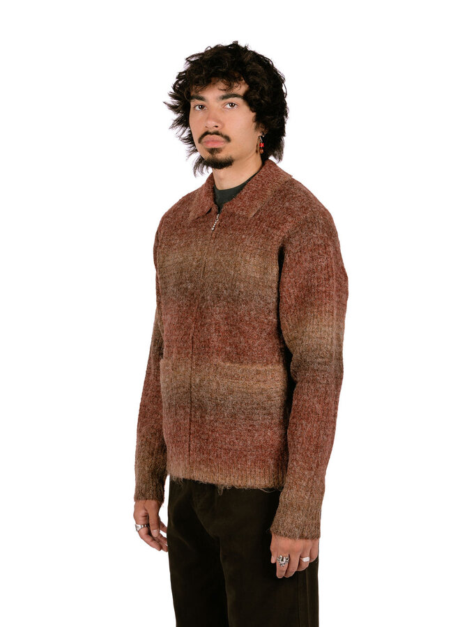 Anton Gradient Cardigan Brown Multi