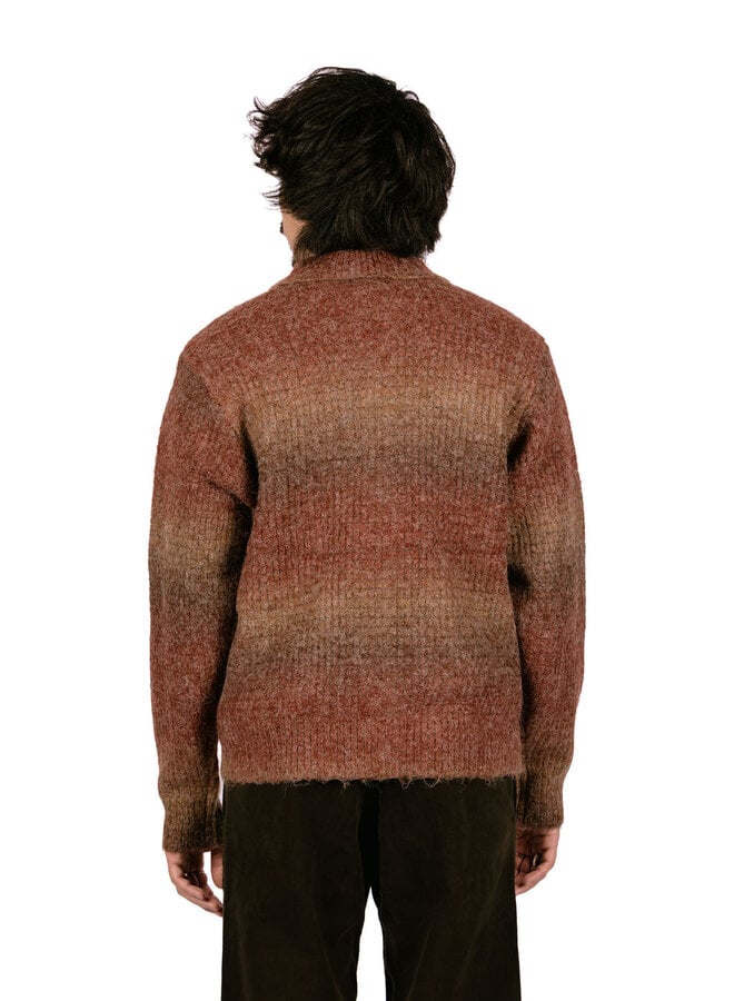 Anton Gradient Cardigan Brown Multi