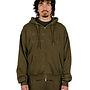 Gothic Zip Hood Dusty Black Olive