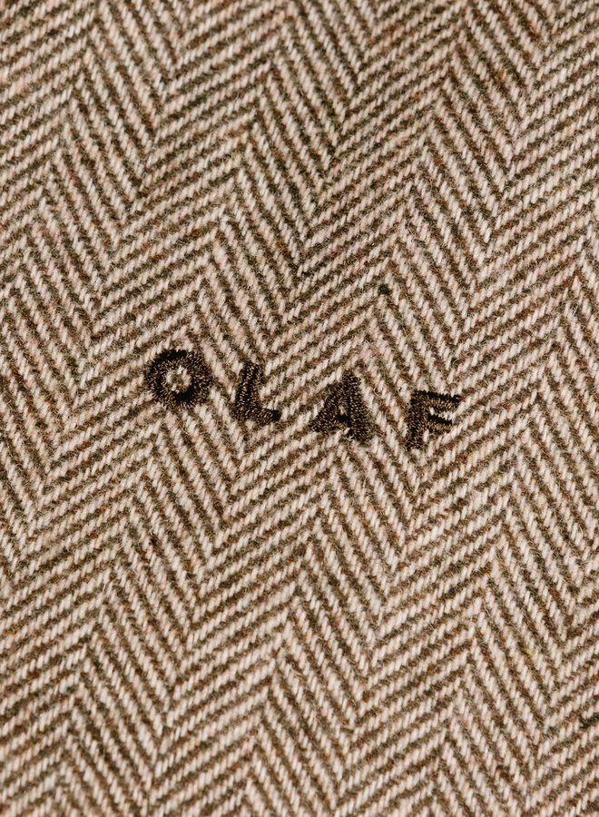 Wool Herringbone Jacket Chocolate Chip