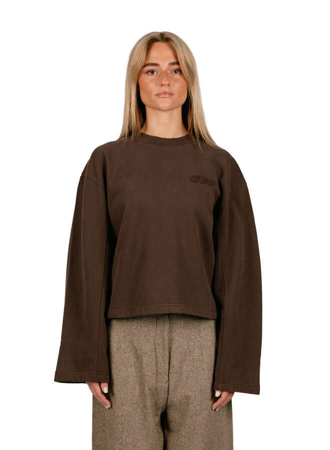 Retro Logo Crewneck Chocolate Plum