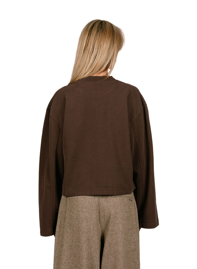 Retro Logo Crewneck Chocolate Plum