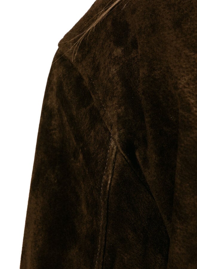 Suede Jacket/Chocolate Plum Women