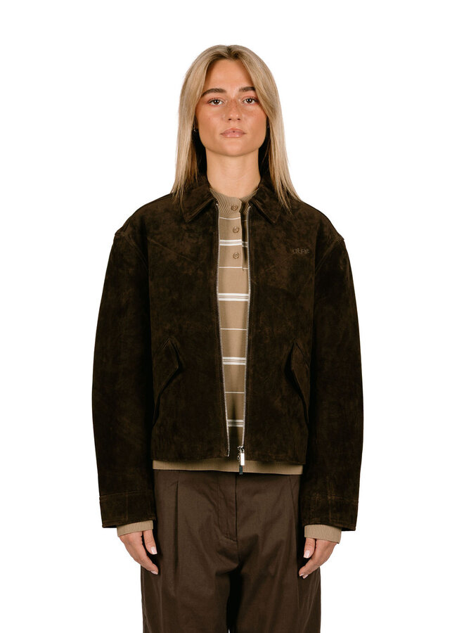 Suede Jacket/Chocolate Plum