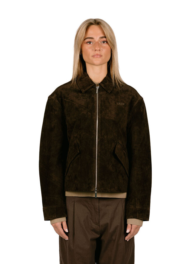 Suede Jacket/Chocolate Plum