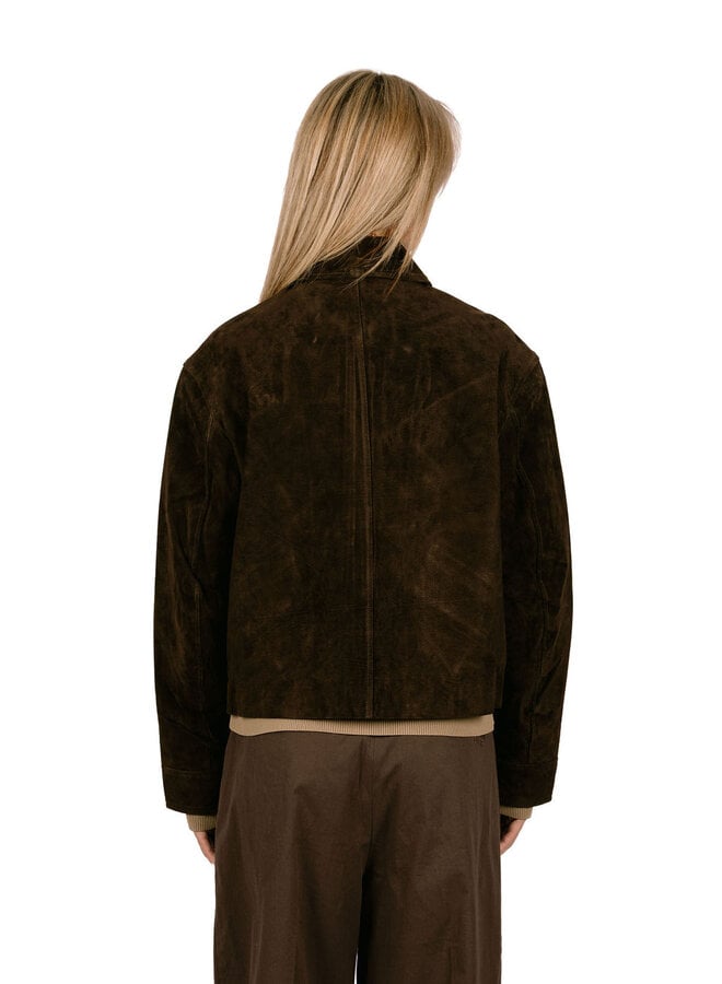 Suede Jacket/Chocolate Plum Women