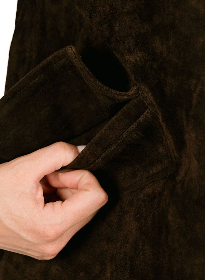 Suede Jacket/Chocolate Plum Women