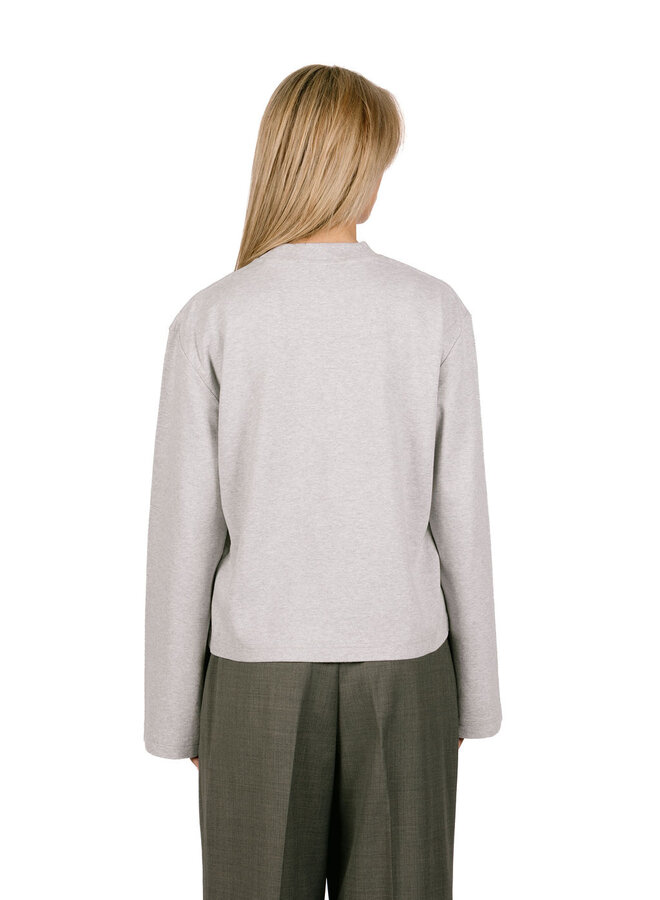Retro Logo LS Tee Heather Grey
