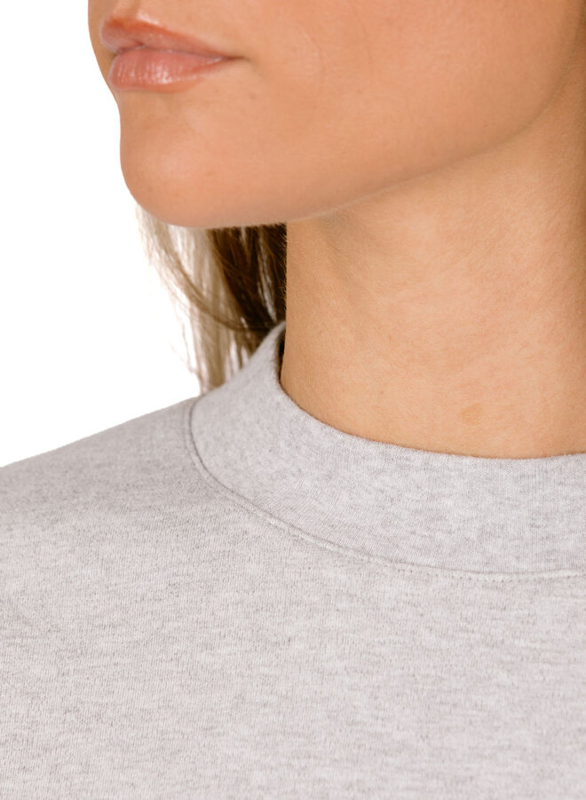 Retro Logo LS Tee Heather Grey