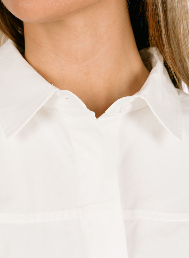 Retro Logo Boxy Shirts Optical White