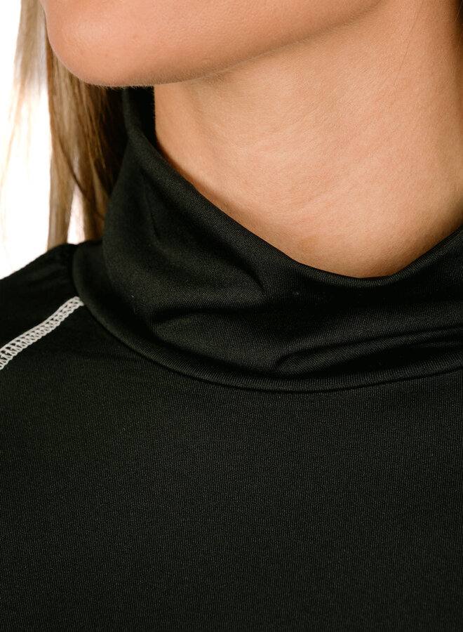 Nalia Turtle Neck Top Black