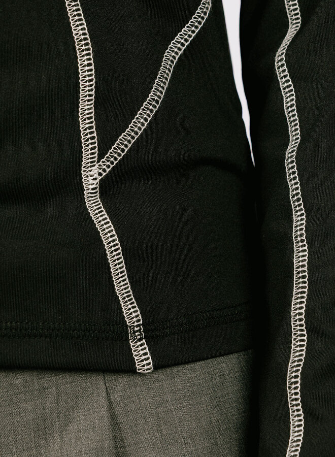 Nalia Turtle Neck Top Black