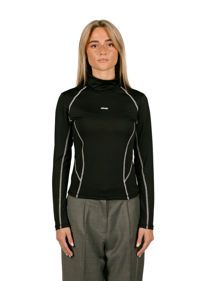Nalia Turtle Neck Top Black