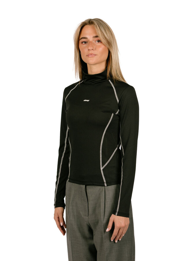 Nalia Turtle Neck Top Black