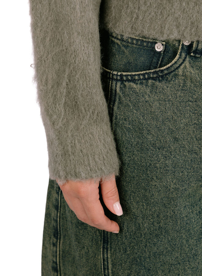 Caia Sweater Bomber Charcoal