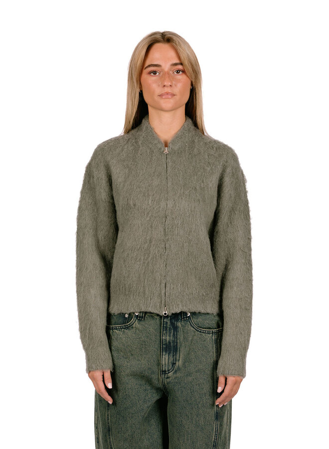 Caia Sweater Bomber Charcoal