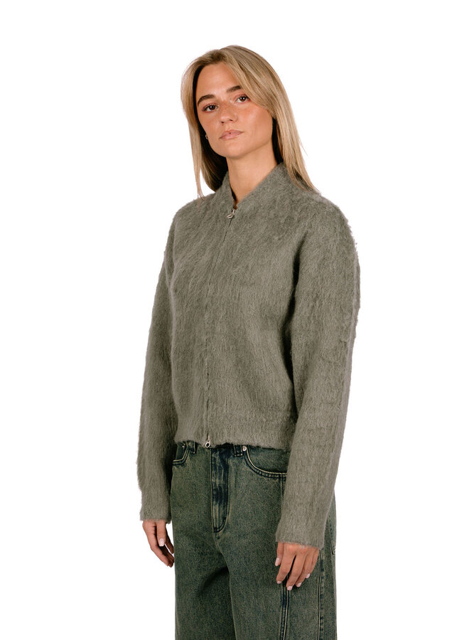 Caia Sweater Bomber Charcoal