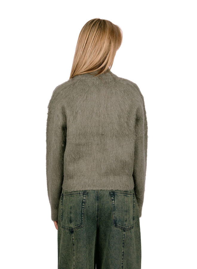 Caia Sweater Bomber Charcoal