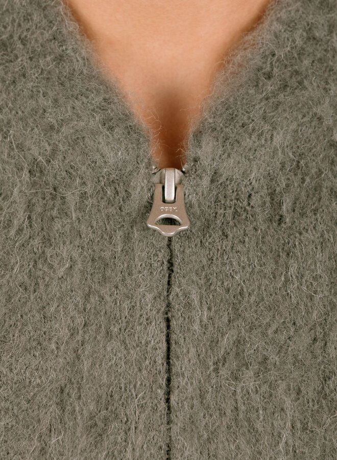 Caia Sweater Bomber Charcoal