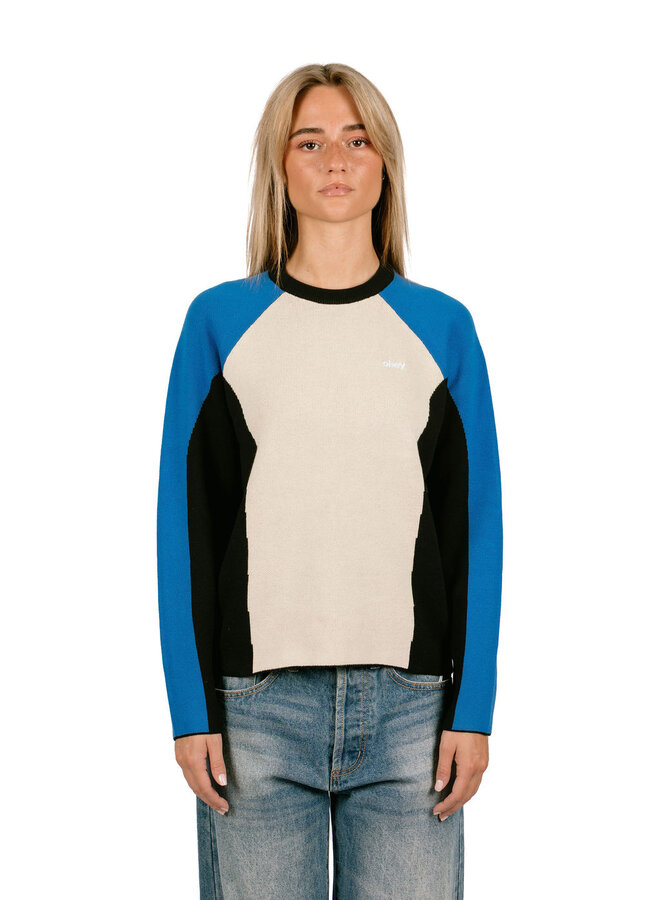Angie Crew Sweater Cream Multi