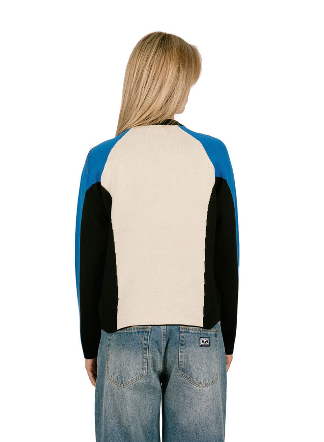 Angie Crew Sweater Cream Multi