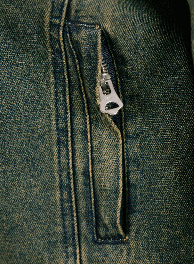 Rove Moto Jacket Yellow Tint Wash