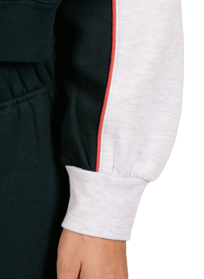 Zeno Mock Neck Zip Up Dark Navy Multi