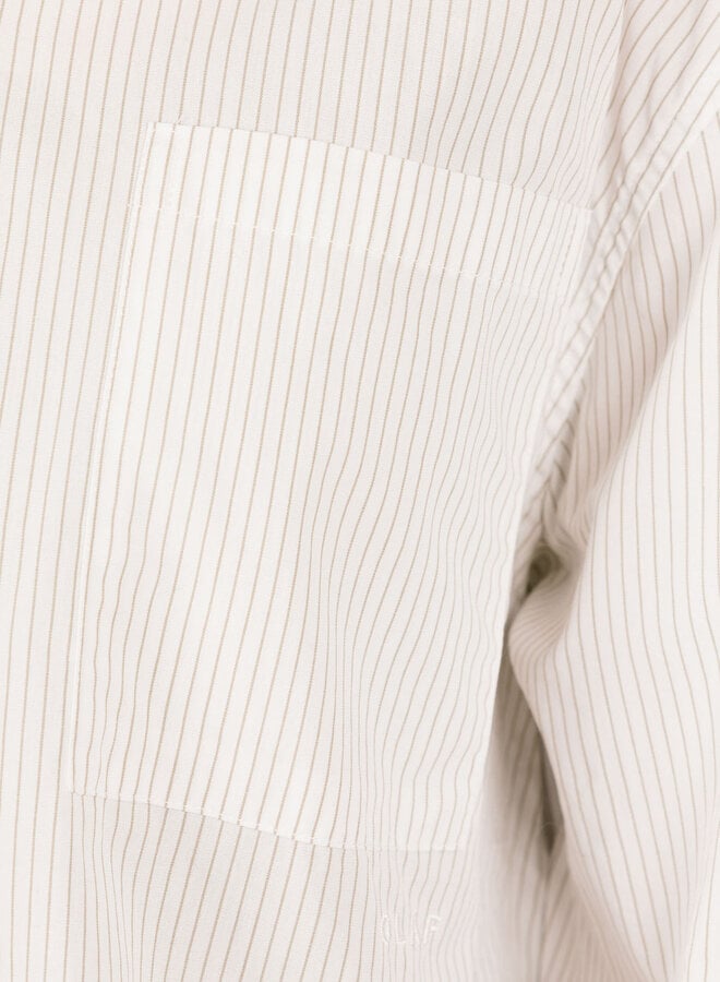 Stripe Oversized Shirts Off White / Treehouse