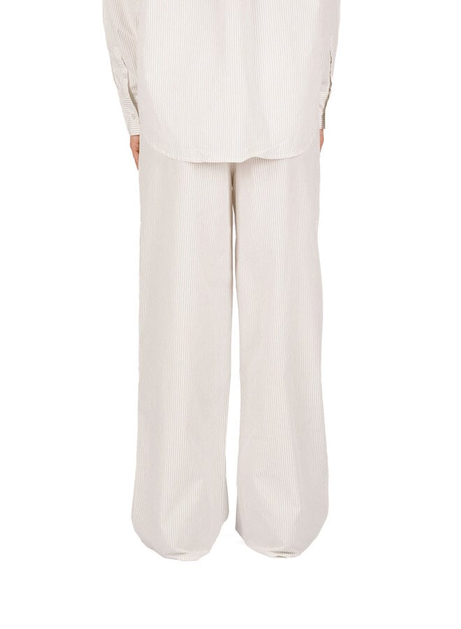 Olaf Stripe Drapey Pants Off White / Treehouse