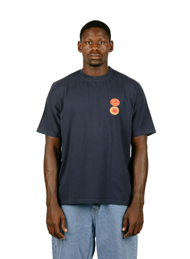 Sun Stamp T-shirt Navy