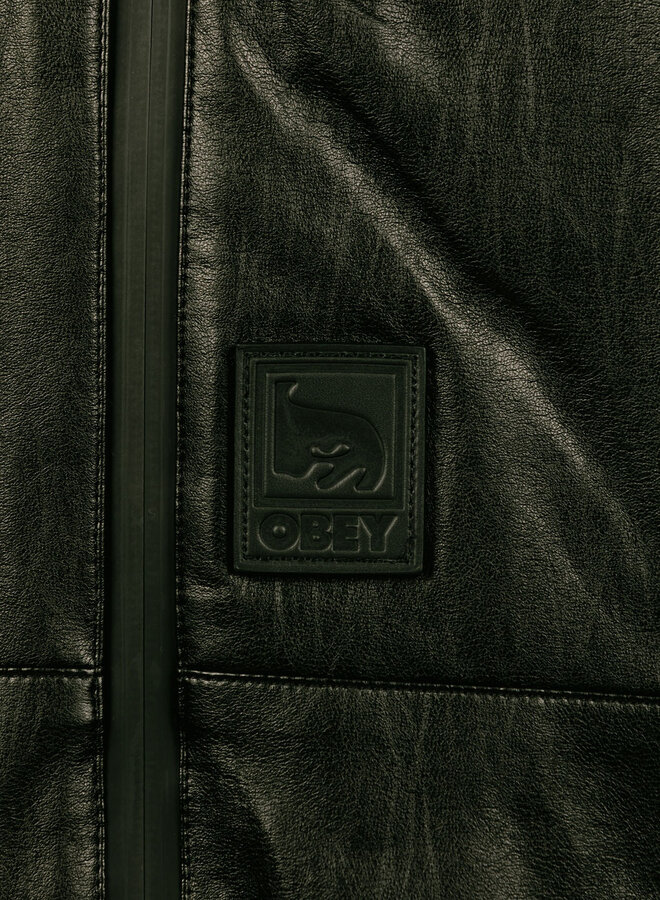 Obsidian PU Jacket Black