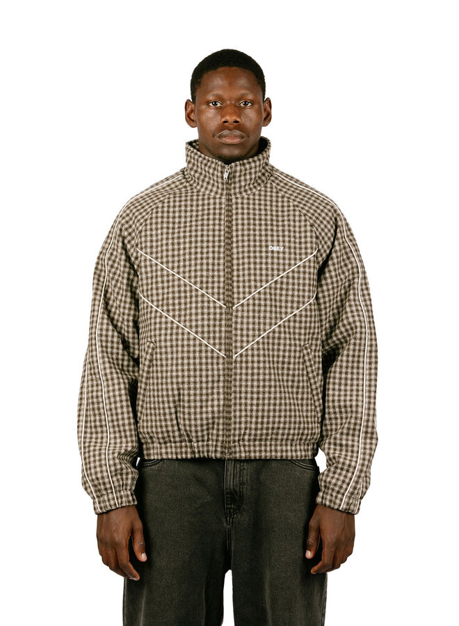 Leisure Training Jacket Abey Stone Plaid