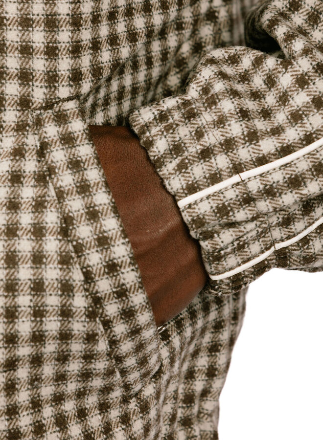 Leisure Training Jacket Abey Stone Plaid