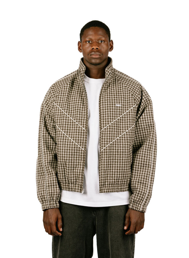 Leisure Training Jacket Abey Stone Plaid