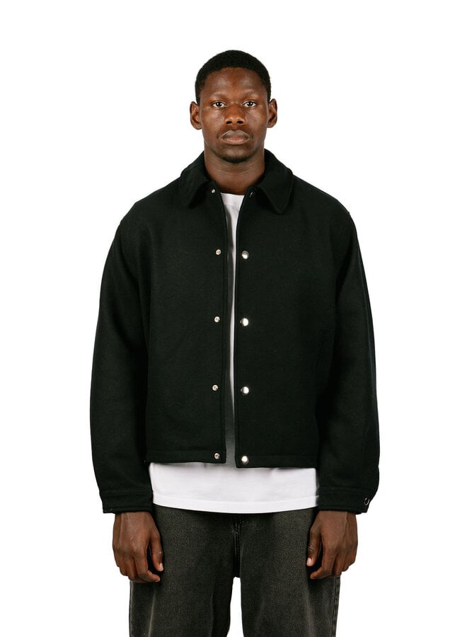 Wool Coach Jacket Black