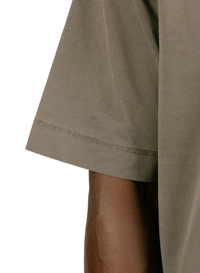 Echo Mod Embroidered Tee Granite Grey