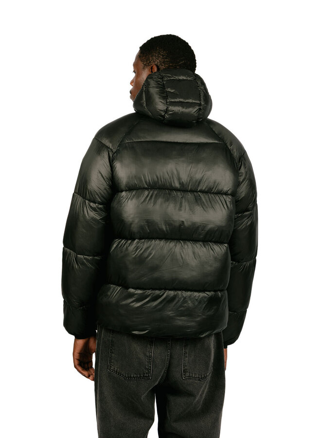 Ripstop Hooded Puffer Black