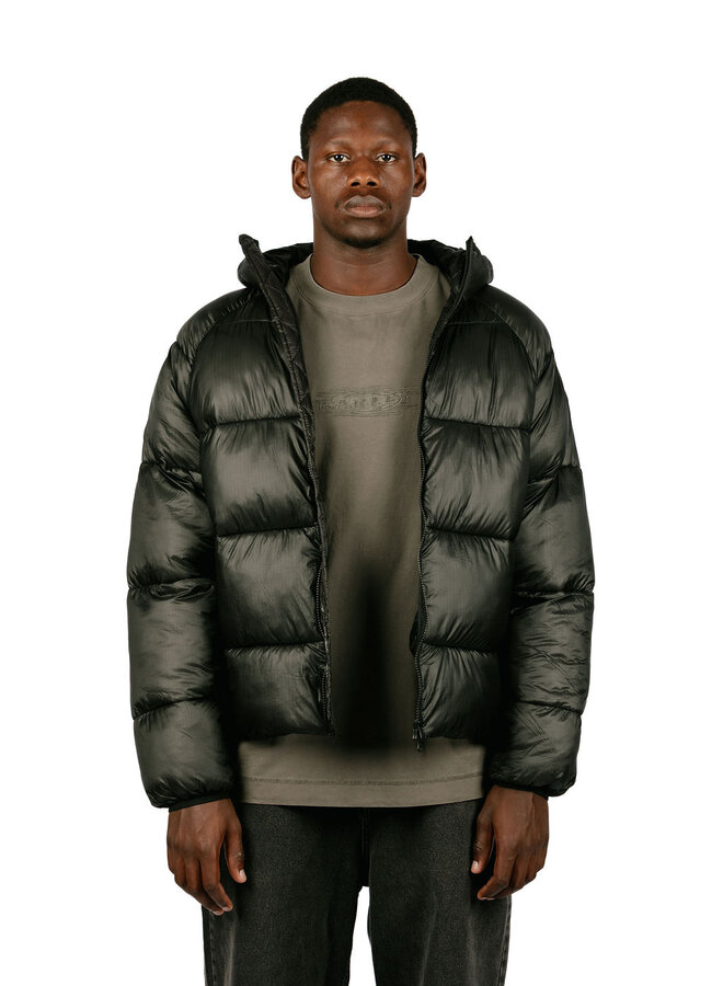 Ripstop Hooded Puffer Black