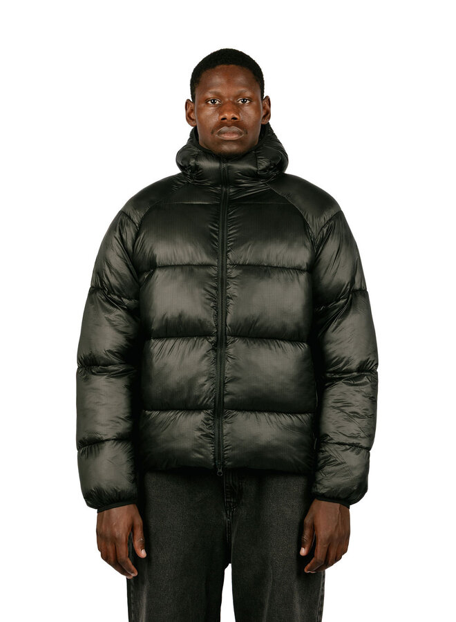 Ripstop Hooded Puffer Black