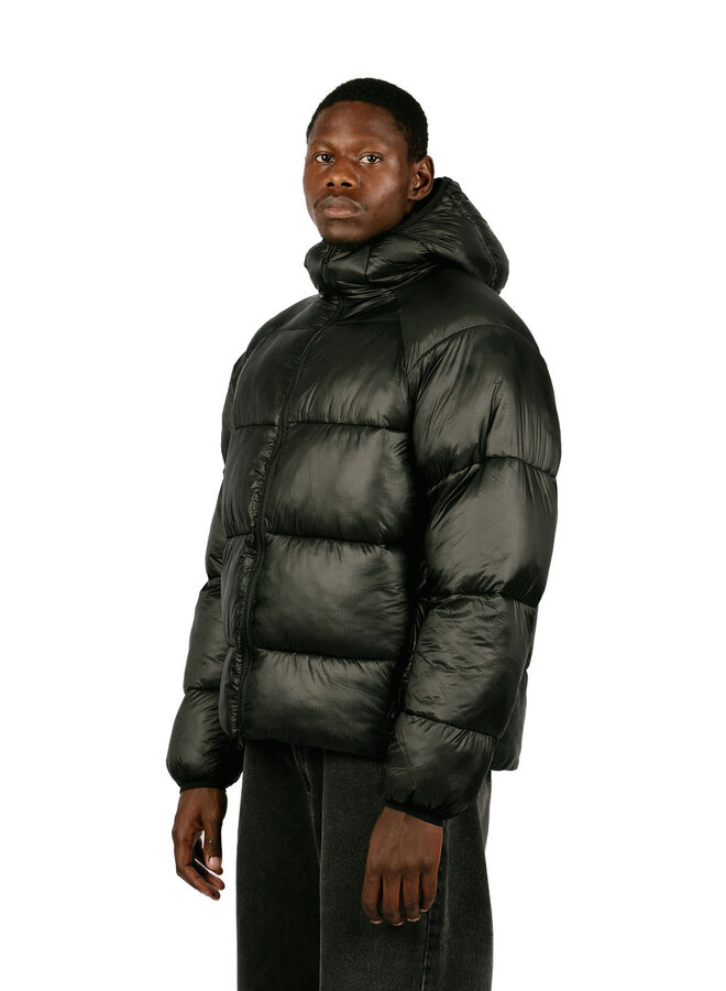 Ripstop Hooded Puffer Black