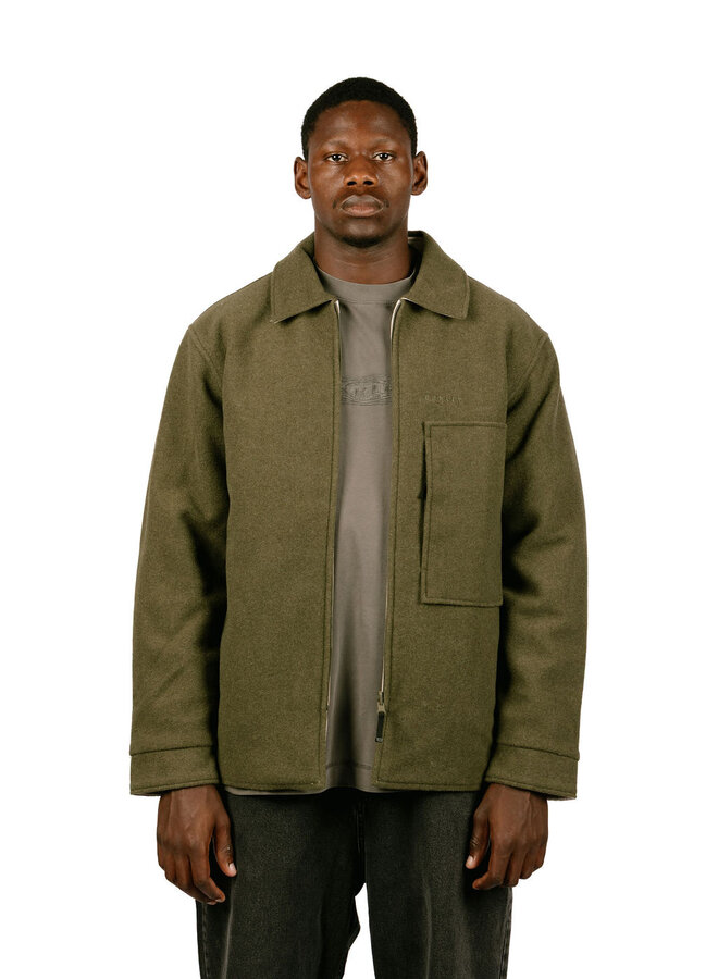 Off-Slope Solid Overshirt Deep Olive
