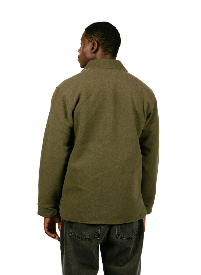 Off-Slope Solid Overshirt Deep Olive