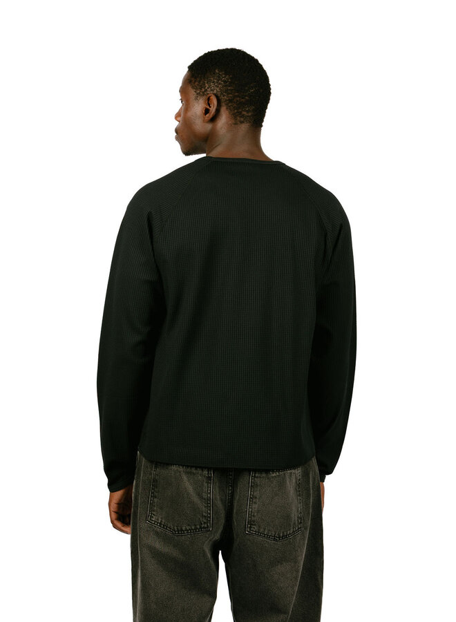 Waffle LS Top Black