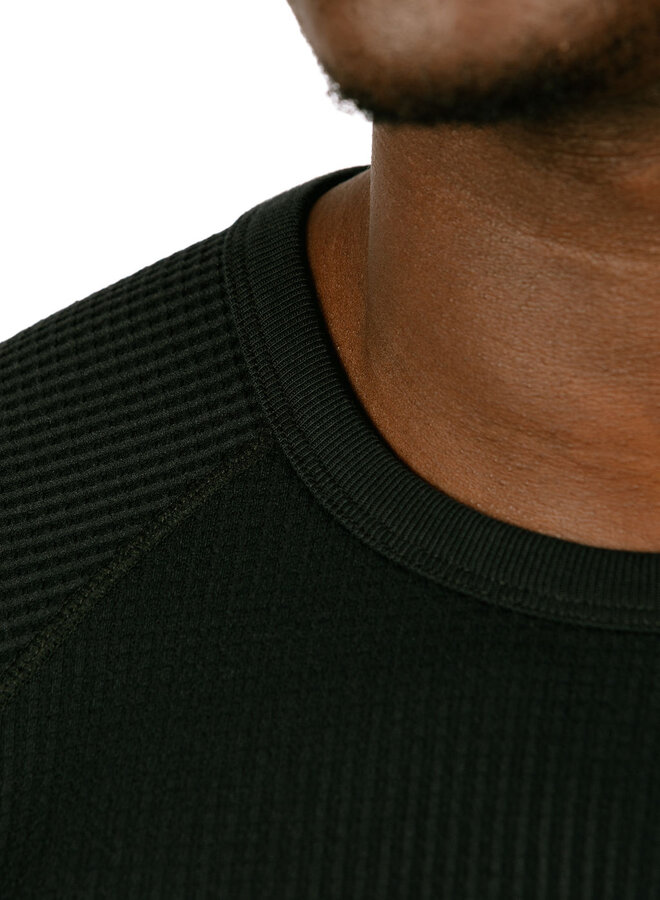 Waffle LS Top Black