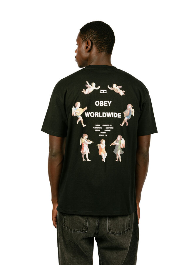 Angels Above Black