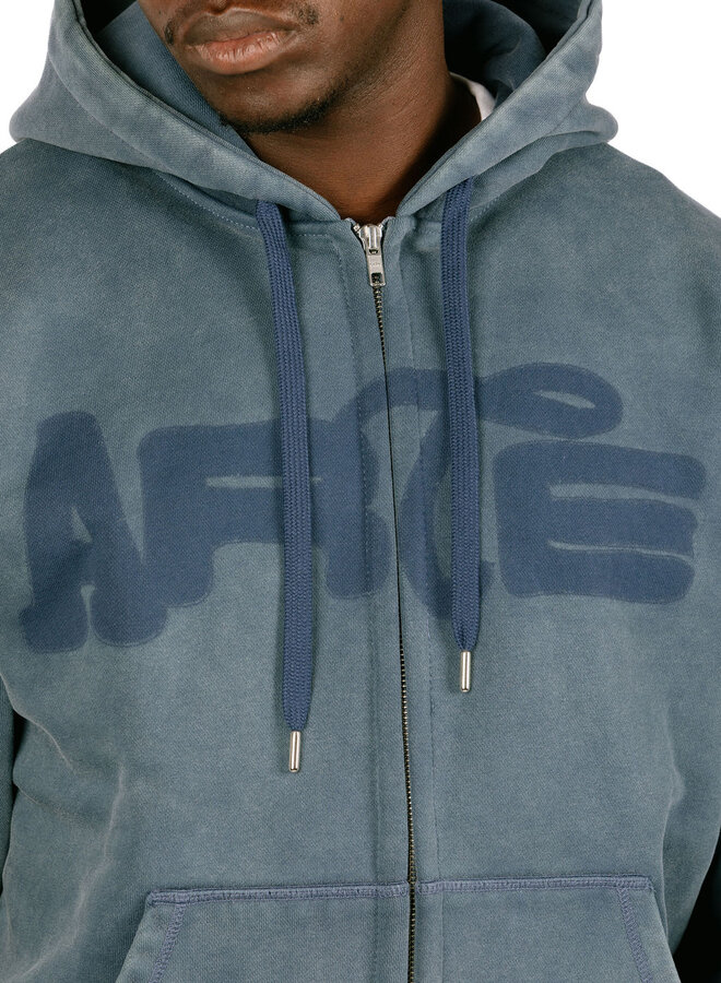 Stencil Sunfade Zip Hoodie Navy