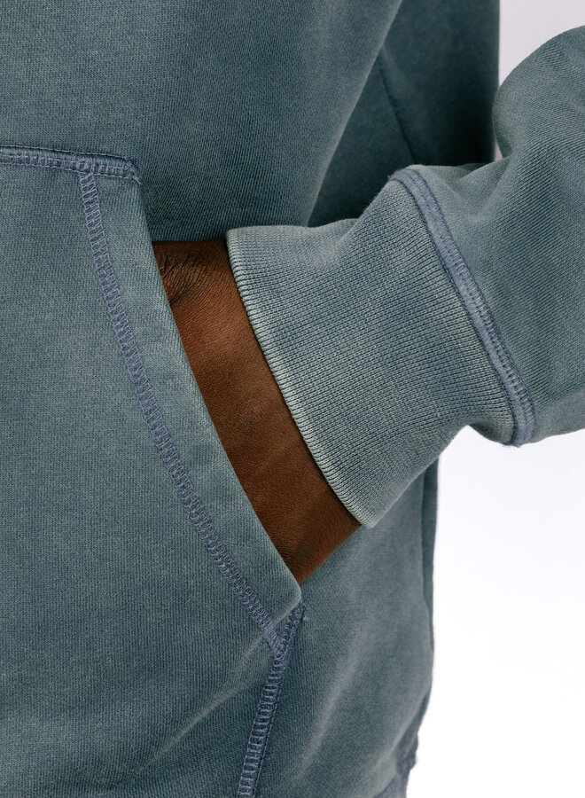 Stencil Sunfade Zip Hoodie Navy