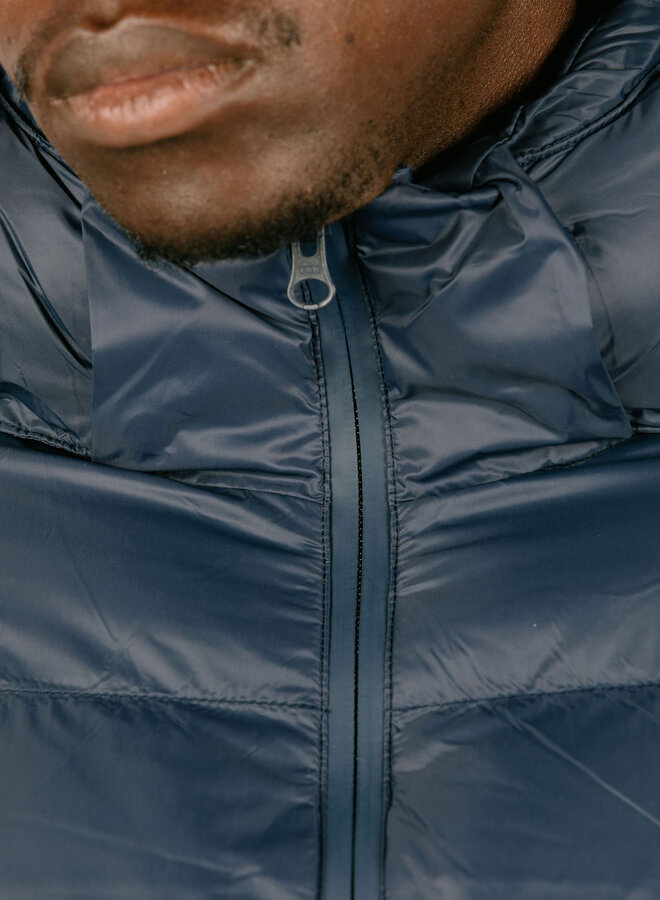 Hooded Puffer Navy