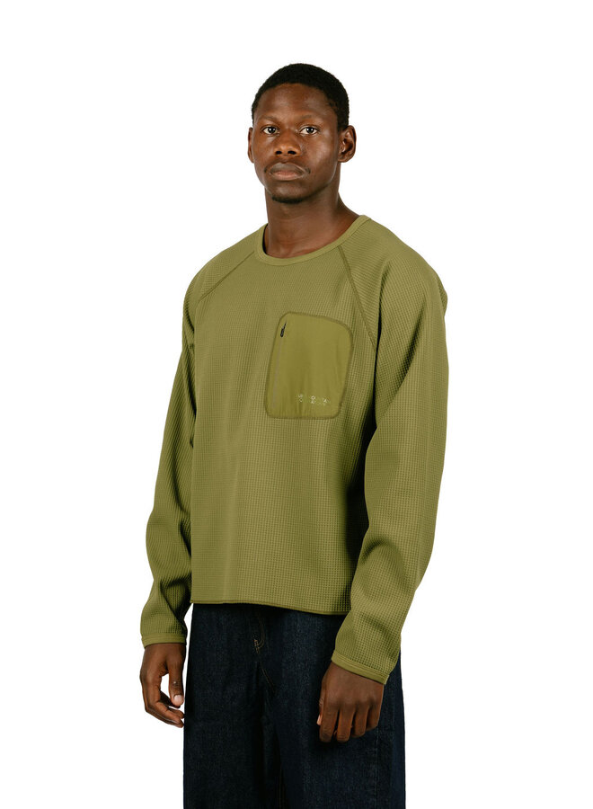 Waffle LS Top Olive